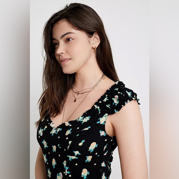 Free People Like A Lady Black Mini Dress - Picture 6 of 9